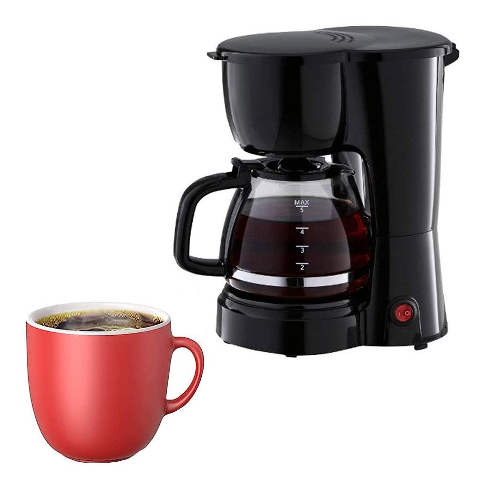 Coffee Maker for Home, Office and RV, 5 Cups, Removable Filter
